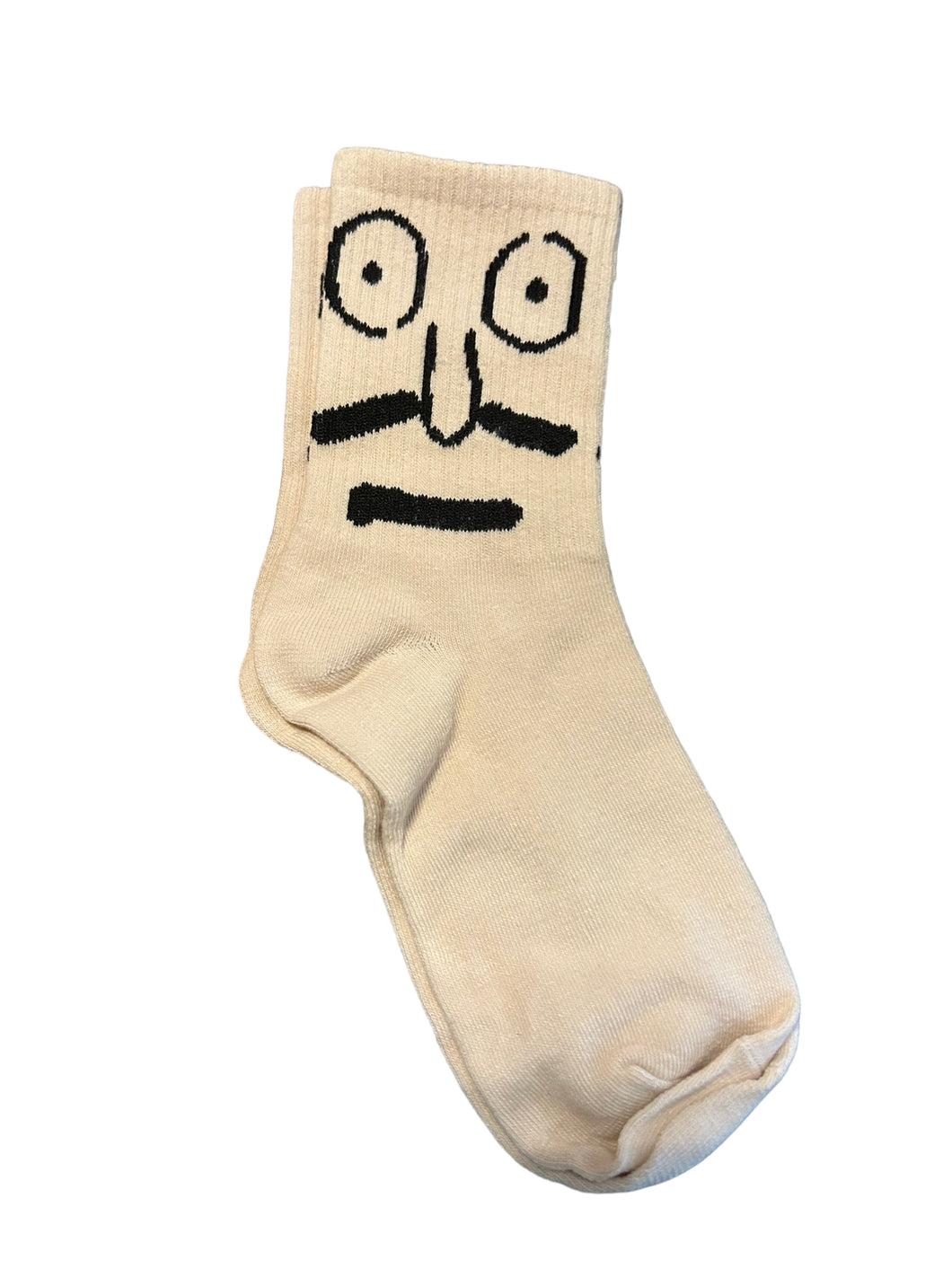 Cream Funny Socks