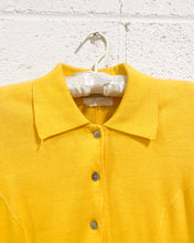 Load image into Gallery viewer, Vintage Esprit Yellow Long Sleeve T-Shirt Dress (M)
