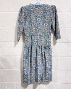 Vintage Floral Dress with Lacey Collar (6)
