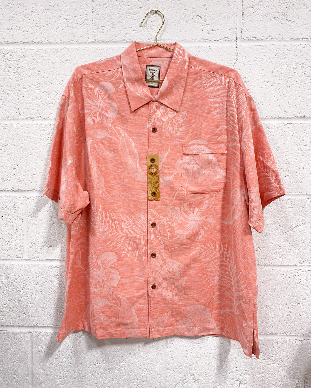 Coral Jamaica Jaxx Hawaiian Shirt (XXL)