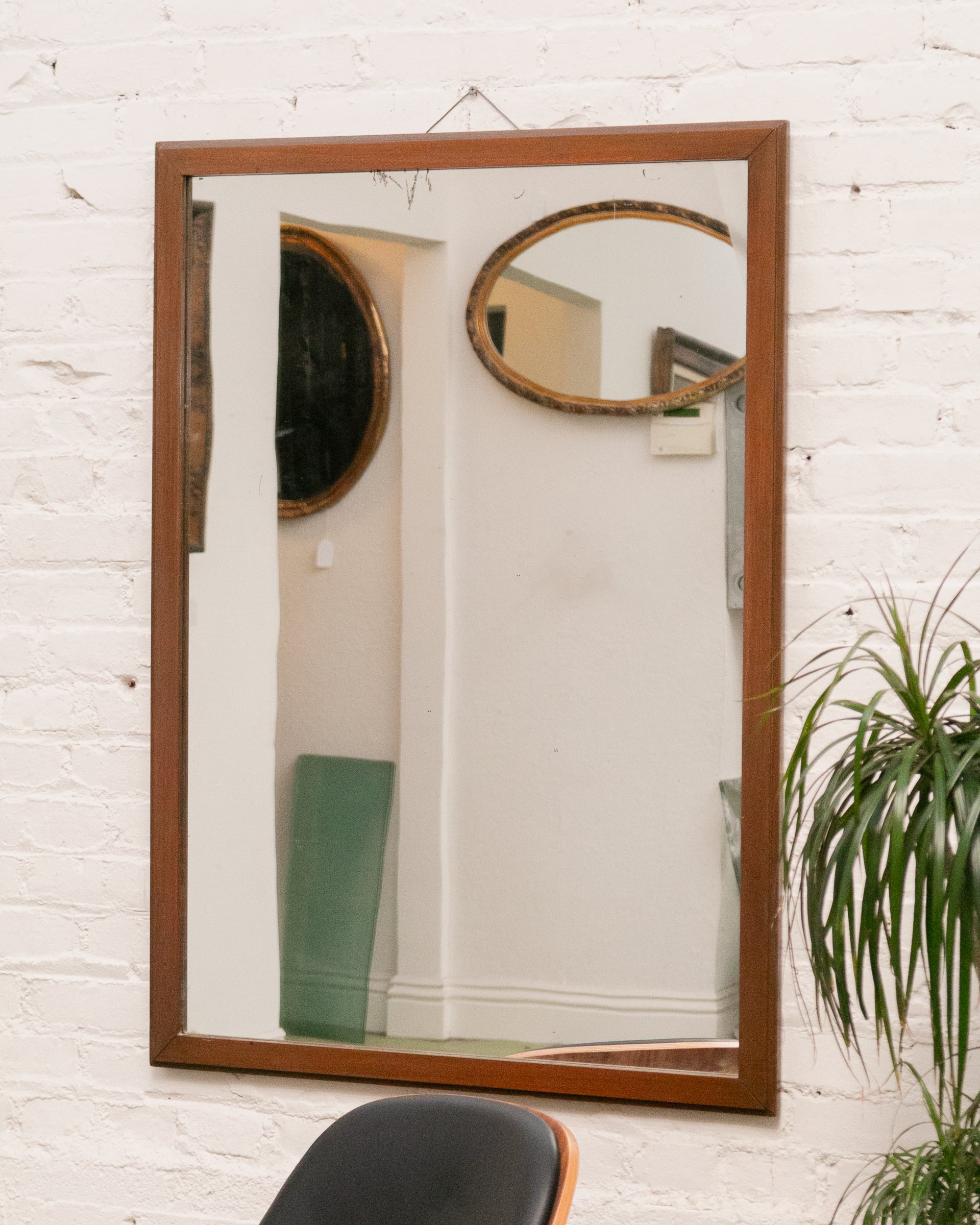1960's Vintage Walnut Mirror – Sunbeam Vintage