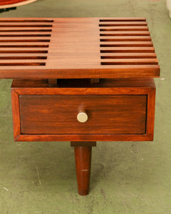 Victoria Slat Bench with Drawer