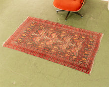 Load image into Gallery viewer, Afghan Vintage Red Rug
