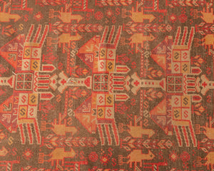 Afghan Vintage Red Rug