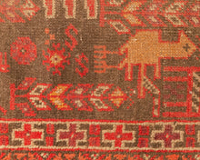 Load image into Gallery viewer, Afghan Vintage Red Rug
