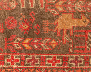 Afghan Vintage Red Rug