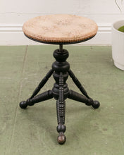 Load image into Gallery viewer, Embroidered Victorian Piano Stool
