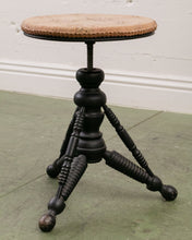 Load image into Gallery viewer, Embroidered Victorian Piano Stool
