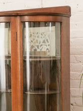 Load image into Gallery viewer, Tiger Wood Antique Curio Cabinet
