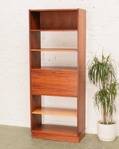 Vintage Teak Tall Bookshelf