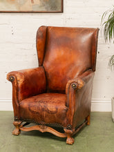 Load image into Gallery viewer, Antique Wingback in Patinated Leather
