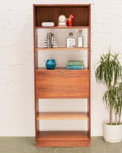 Load image into Gallery viewer, Vintage Teak Tall Bookshelf
