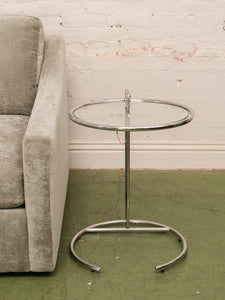 Glass Circle Side Table