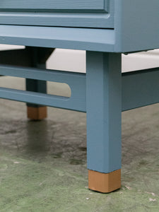 Blue Hollywood Regency Nightstands