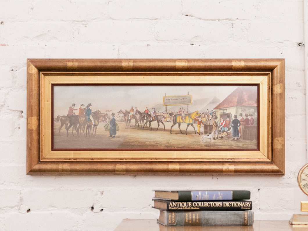 1950’s Print of British 1800’s John Harris Racehorse Framed