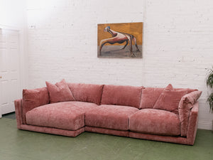 Hansel Modular Sofa in Bianca Rosewood