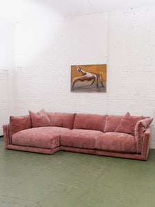 Hansel Modular Sofa in Bianca Rosewood