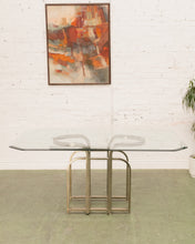 Load image into Gallery viewer, Made in Italy Brass Base Dining Table
