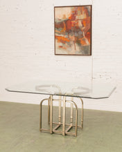 Load image into Gallery viewer, Made in Italy Brass Base Dining Table
