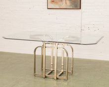 Load image into Gallery viewer, Made in Italy Brass Base Dining Table
