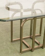 Load image into Gallery viewer, Made in Italy Brass Base Dining Table
