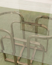 Load image into Gallery viewer, Made in Italy Brass Base Dining Table
