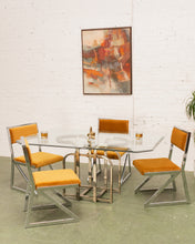Load image into Gallery viewer, Made in Italy Brass Base Dining Table
