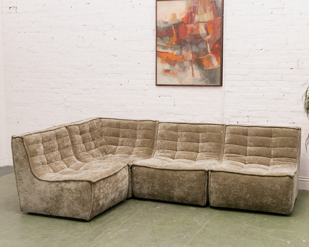 Juno 4 Piece Sofa in Bianca Moss