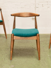 Load image into Gallery viewer, Scandinavian Dining Chair in Teal Velvet
