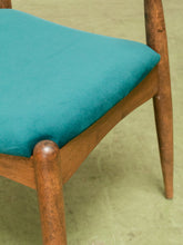 Load image into Gallery viewer, Scandinavian Dining Chair in Teal Velvet
