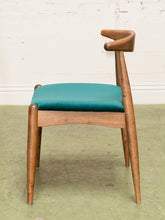 Load image into Gallery viewer, Scandinavian Dining Chair in Teal Velvet
