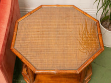 Load image into Gallery viewer, Wicker Vintage End Table
