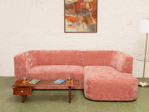 Bonnie 2 Piece Sectional Sofa in Bianca Rosewood