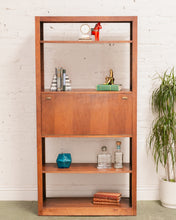 Load image into Gallery viewer, Walnut Mid Century Bar
