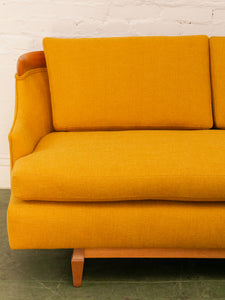 Yellow Mustard Mid Century Sofa