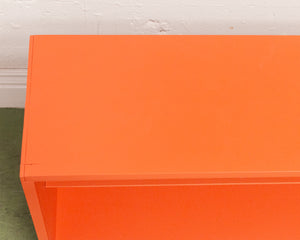 Orange Vintage Display Cabinet