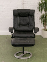 Load image into Gallery viewer, Leather Lounge Chair and Ottoman
