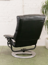 Load image into Gallery viewer, Leather Lounge Chair and Ottoman
