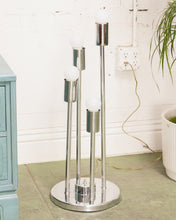 Load image into Gallery viewer, Vintage Chrome 4 Prong Floor Lamp
