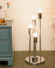 Load image into Gallery viewer, Vintage Chrome 4 Prong Floor Lamp
