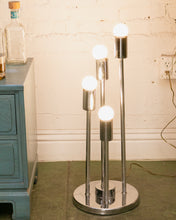 Load image into Gallery viewer, Vintage Chrome 4 Prong Floor Lamp

