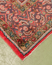 Load image into Gallery viewer, Vintage Persian Rug in Red, Blues and Greens
