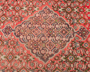 Vintage Persian Rug in Red, Blues and Greens