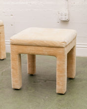 Load image into Gallery viewer, Vintage Velvet Parsons Ottoman
