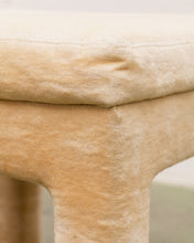Load image into Gallery viewer, Vintage Velvet Parsons Ottoman
