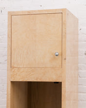 Load image into Gallery viewer, Birds Eye Maple Narrow Display Cabinet with Drawers
