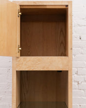 Load image into Gallery viewer, Birds Eye Maple Narrow Display Cabinet with Drawers
