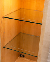 Load image into Gallery viewer, Birds Eye Maple Narrow Display Cabinet with Drawers
