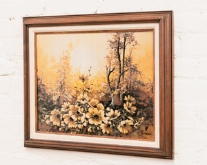 Flower Mid Century Painting