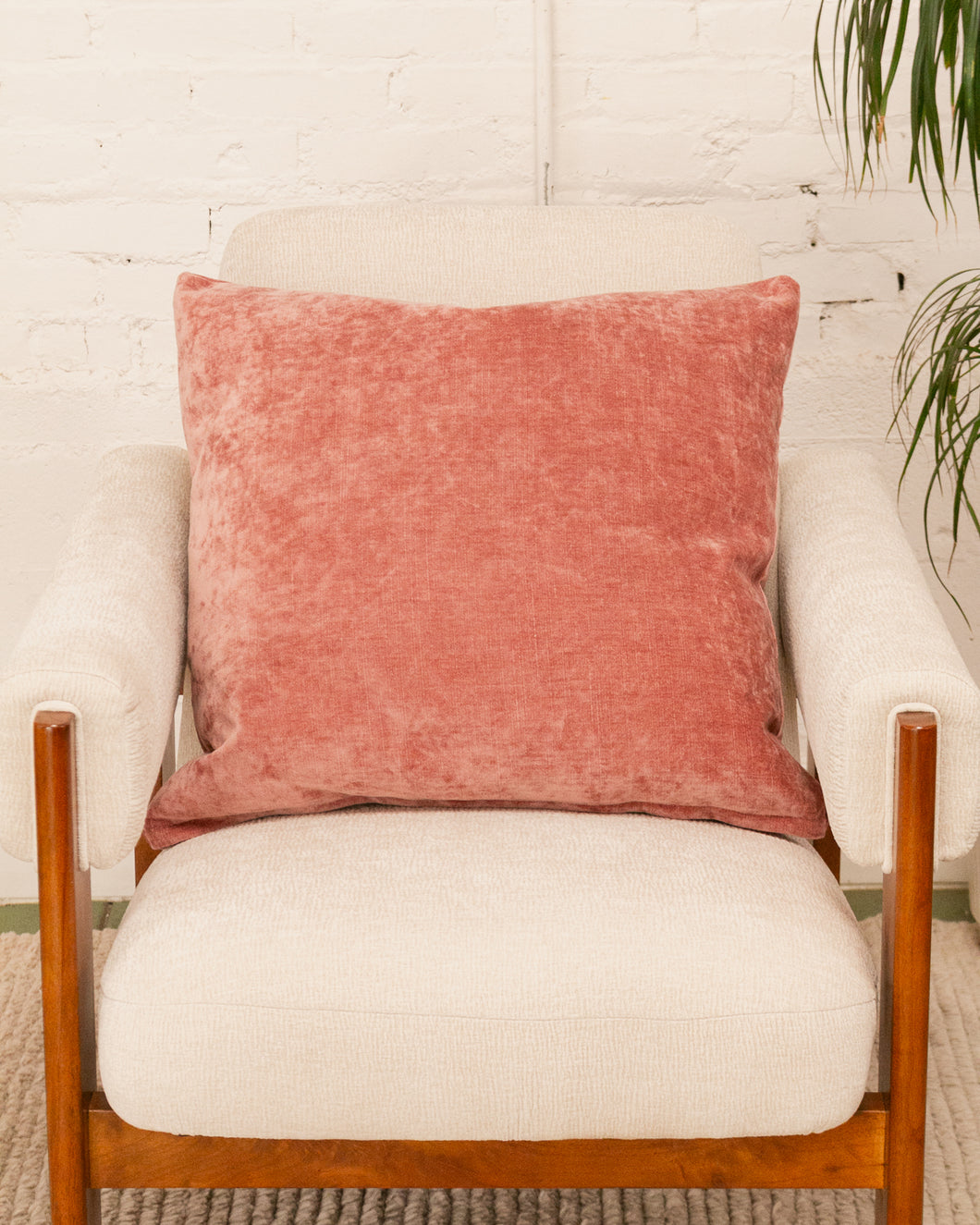 Large Square Pillow in Bianca Rosewood